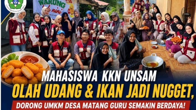 Mahasiswa KKN Unsam Olah Udang dan Ikan Jadi Nugget
