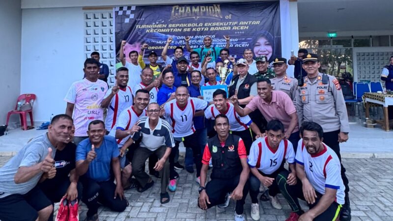 Tekuk Syiah Kuala 2-0 di Final, PSSI Banda Aceh Juara Turnamen Eksekutif U-45