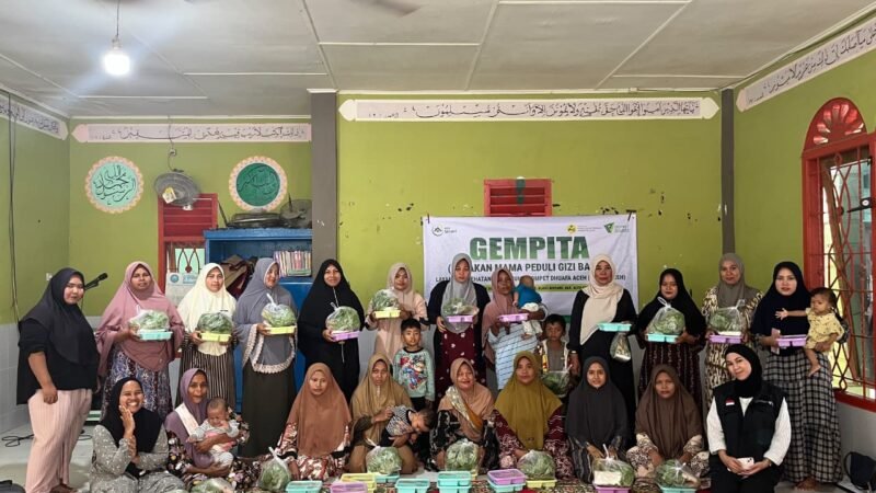 Edukasi Gizi Berbasis Pangan Lokal, LKC Dompet Dhuafa Aceh Dampingi Ibu Balita di Desa Data Makmur Blang Bintang