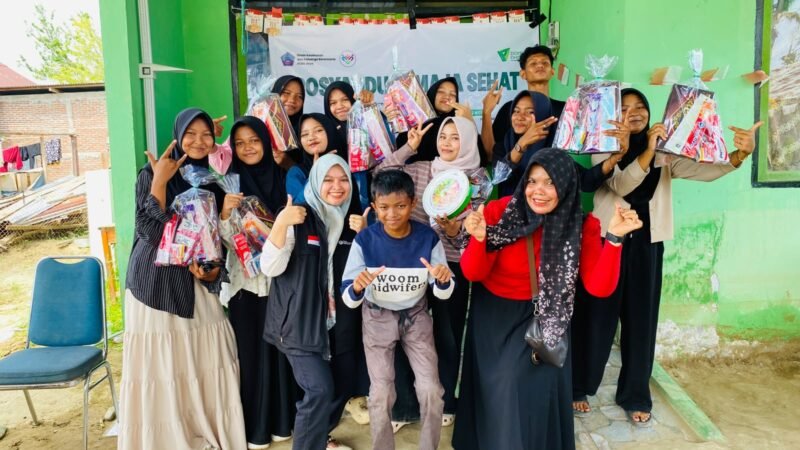 Kader Remaja LKC DD Aceh Hidupkan Posyandu lewat Senam dan Edukasi Kesehatan Sebaya